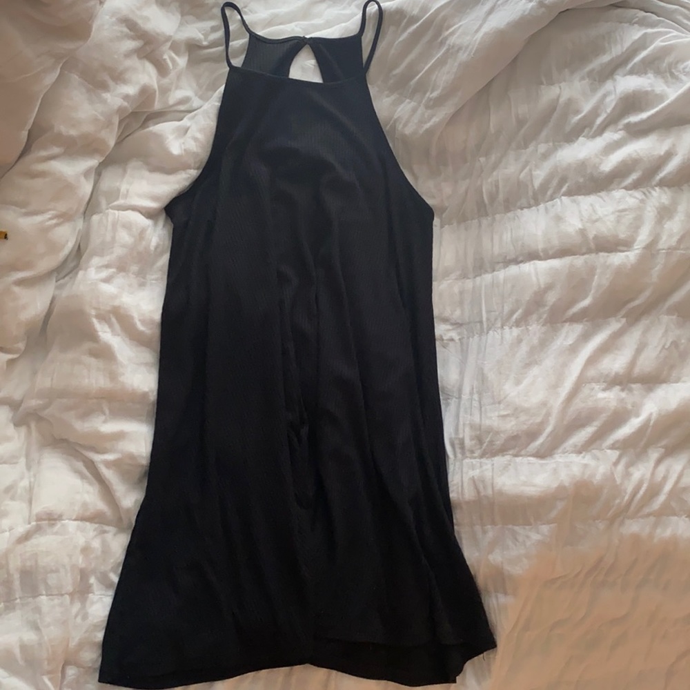 Black mini dress/cover up